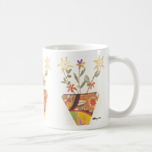 Frühlings-Blumenstrauß-Tasse Kaffeetasse (Rechts)