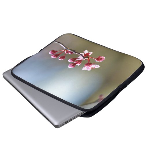 Frühlings-Blüte Laptopschutzhülle (Vorne Knopf)