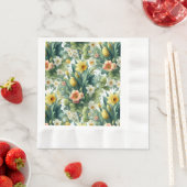 Frühlings-Botanik-Blumen-Oster-Servietten Serviette (Beispiel)