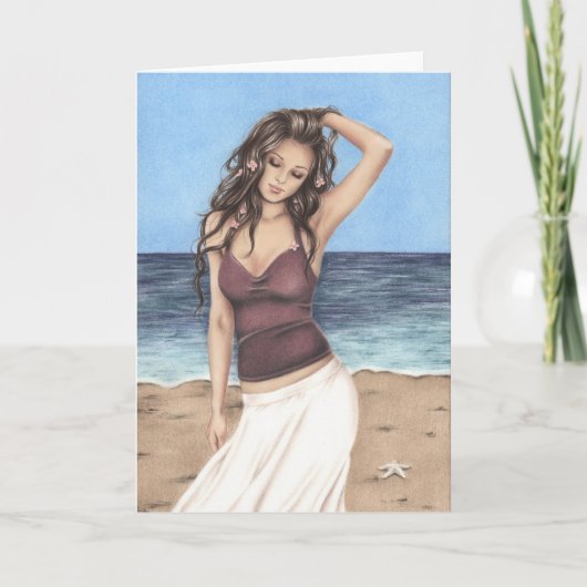 Frühlings-Brisen-Gruß-Karte Karte (Vorderseite)