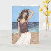 Frühlings-Brisen-Gruß-Karte Karte (Gelbe Blume)