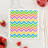 Frühlings-Chevron-Papier-Servietten Serviette (Beispiel)