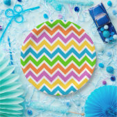Frühlings-Chevron-Papierteller Pappteller (Party)