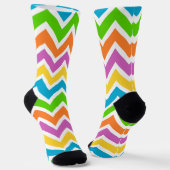 Frühlings-Chevron-Socken Socken (Gewinkelt)