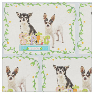 Frühlings-Chihuahua Stoff