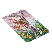 Frühlings-Daffodil-Blumen-Fee-Magnet Magnet (Rechte Seite)