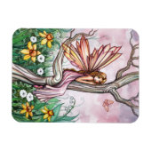 Frühlings-Daffodil-Blumen-Fee-Magnet Magnet (Horizontal)