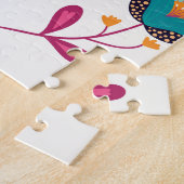 Frühlings-Elemente Schmetterlinge Vögel Blumen Puzzle (Seite)