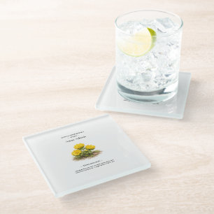 Frühlings-Ephemere Japans – Amur-Adonis Glasuntersetzer