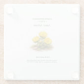 Frühlings-Ephemere Japans – Amur-Adonis Glasuntersetzer (Rückseite)