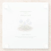 Frühlings-Ephemeriden Japans – Ezo Corydalis Glasuntersetzer (Rückseite)