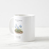 Frühlings-Ephemeriden Japans – Ezo Corydalis Kaffeetasse (Vorderseite Links)
