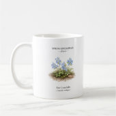Frühlings-Ephemeriden Japans – Ezo Corydalis Kaffeetasse (Links)