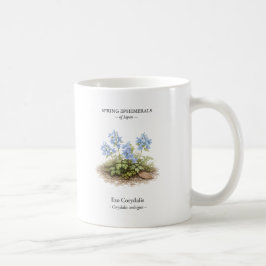 Frühlings-Ephemeriden Japans – Ezo Corydalis Kaffeetasse