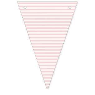 Frühlings-Erbe-Streifen   Soft Blush ll Wimpelkette