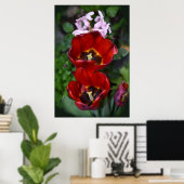 Frühlings Erwachen, Tulpen Poster (Heimbüro)