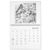Frühlings-Erwachsenen-Malender-Kalender Kalender (Mär 2027)