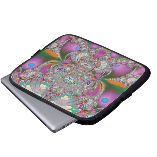 Frühlings-Eule Laptopschutzhülle (Vorne Knopf)