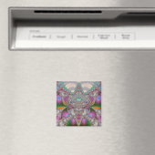 Frühlings-Eule Magnet (In Situ (Geschirrspüler))