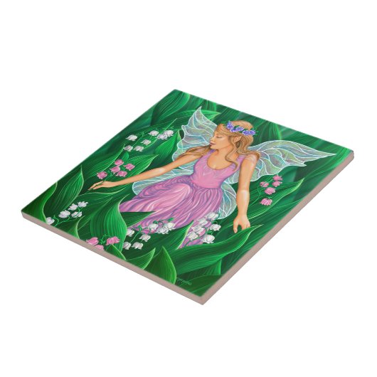 Frühlings-Fee Fliese (Seite)