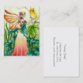 Frühlings-Fee Visitenkarte (Vorne/Hinten)
