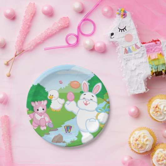 Frühlings-Feier-Ei-Jagd Pappteller (Party)