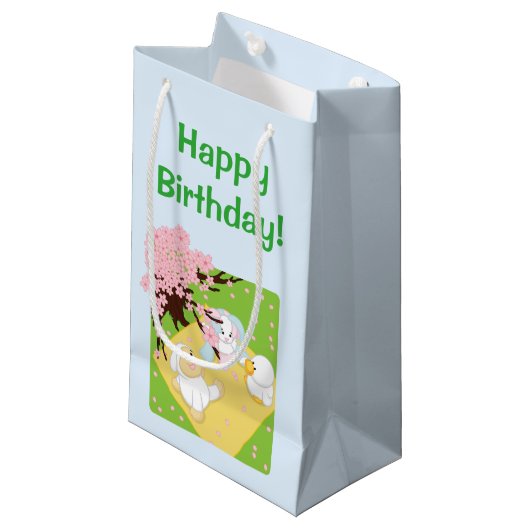 Frühlings-Feier-Picknick Kleine Geschenktüte (Vorderseite Schrägansicht)