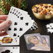 Frühlings-Flapper-Portrait-Spielkarten Spielkarten (In Situ)