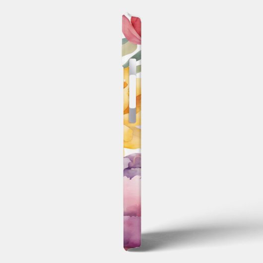 Frühlings-Floral-Monogramm Case-Mate iPhone Hülle (Rückseite / Links)