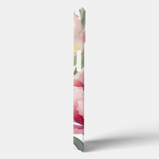 Frühlings-Floral-Monogramm Case-Mate iPhone Hülle (Rückseite / Rechts)