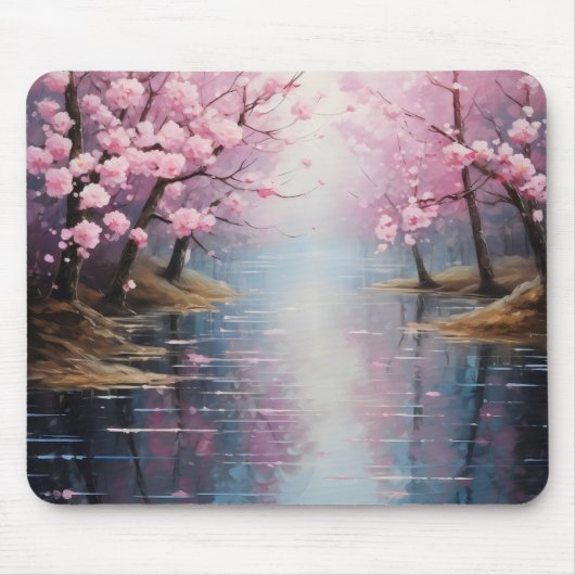 Frühlings Flussufer Mousepad (Vorne)