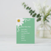 Frühlings-Gänseblümchen-Chubby Visitenkarte (Stehend Vorderseite)