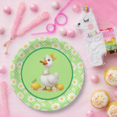Frühlings-Gänseblümchen-Gans Pappteller (Party)
