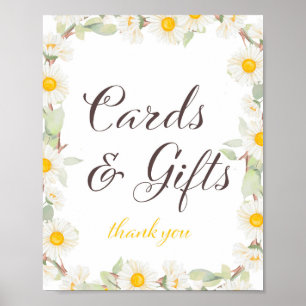 Frühlings-Gänseblümchen-Themen-Hochzeit   Baby Sho Poster