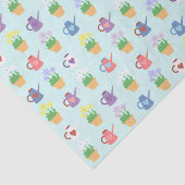 Frühlings-Garten-Blumen-und Pflanzen-Muster Seidenpapier (Ausschnitt)