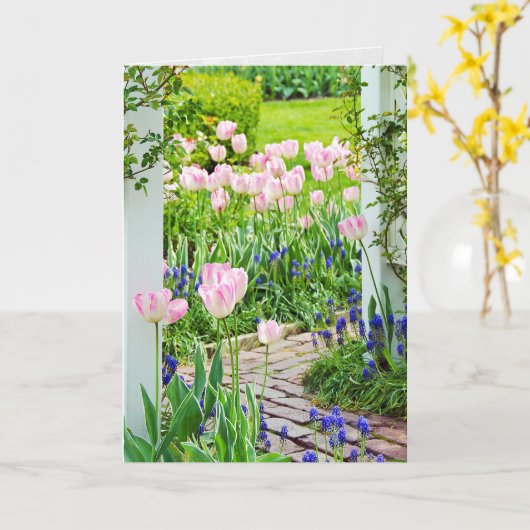 Frühlings-Garten, der an Sie denkt Karte (Gelbe Blume)