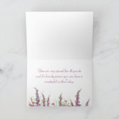 Frühlings-Garten der Hütten-Garten-glücklicher Karte (Innenseite)