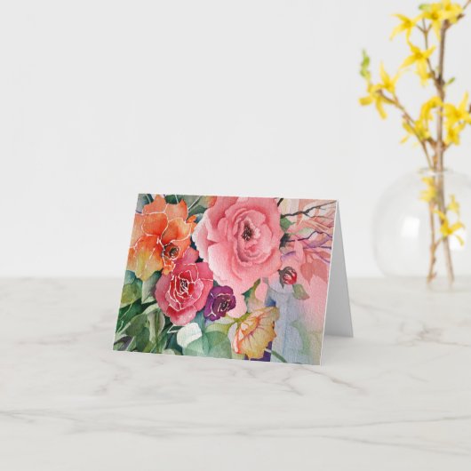 Frühlings-Garten-leere Karten (Gelbe Blume)