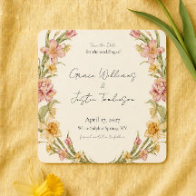 Frühlings-Garten-Narzisse-Save-the-Date-Karte Apri