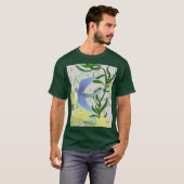 FRÜHLINGS-GARTEN-VOGEL-GRAFIK T-Shirt (Vorne ganz)