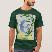 FRÜHLINGS-GARTEN-VOGEL-GRAFIK T-Shirt (Vorderseite)