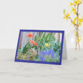 Frühlings-Gartenfarbkarte Karte (Gelbe Blume)