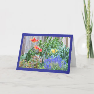 Frühlings-Gartenfarbkarte Karte