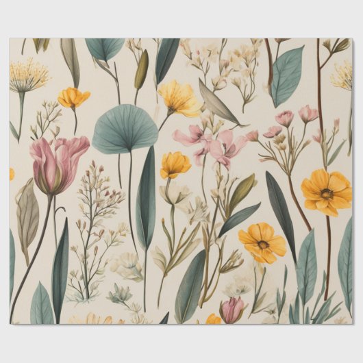 Frühlings Gefühle Geschenkpapier (Flach)