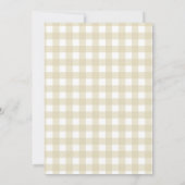 Frühlings-Gingham-Blumen-Muttertag Einladung (Rückseite)