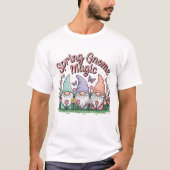 Frühlings-Gnom-Magie T-Shirt (Vorderseite)