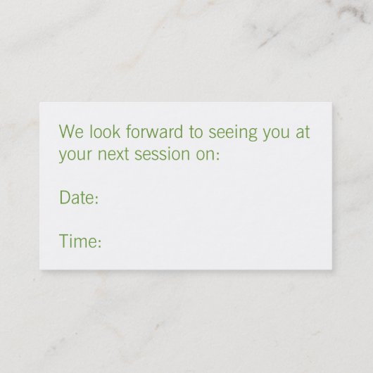 Frühlings-grelle afrikanisches terminkarte (Rückseite)