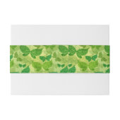 Frühlings-grünes Muster Einladungsbanderole (Rückseitenbeispiel)