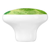 Frühlings-grünes Muster Keramikknauf (Seitenansicht)