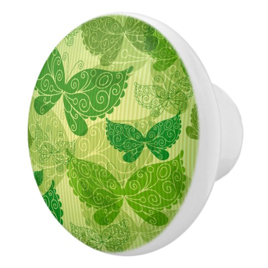 Frühlings-grünes Muster Keramikknauf (Rechts)